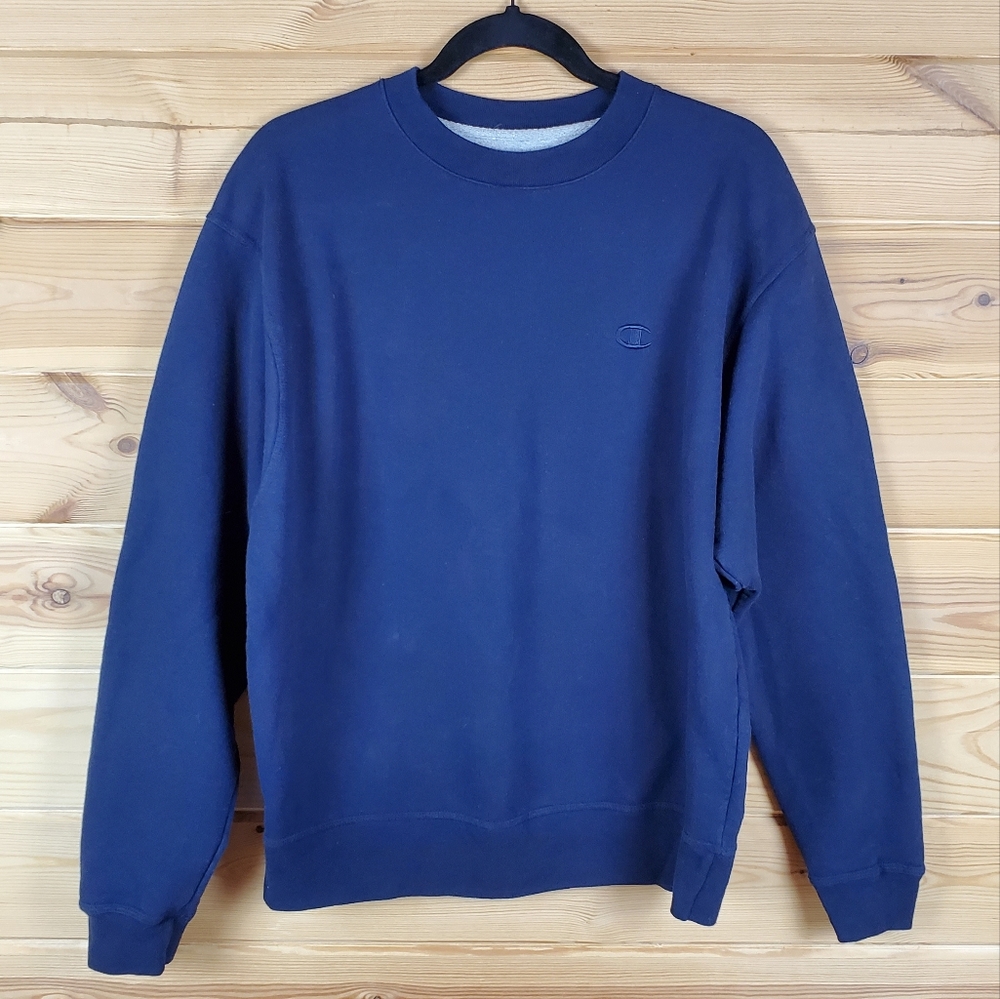 Champion Authentic‎ Navy Blue Crew Neck Sweatshirt Size Medium